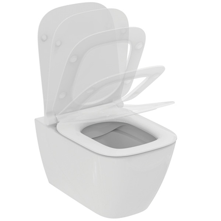 WC seinapott I. LIFE B  Ideal Standard, valge + istelaud aeglaselt sulguv